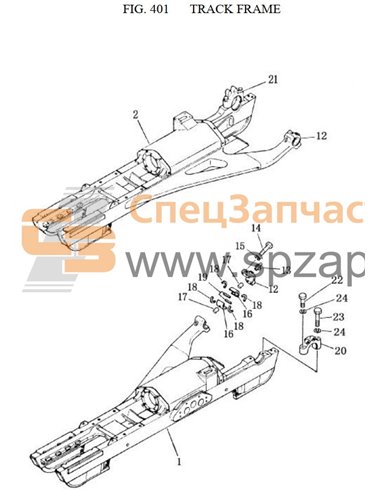 23Y-40E-01000 frame track (R.H)