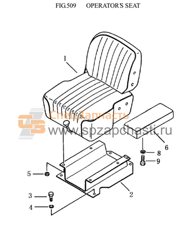 23Y-53B-02000 arm rest