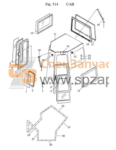 23Y-56B-02000 door (L.H)