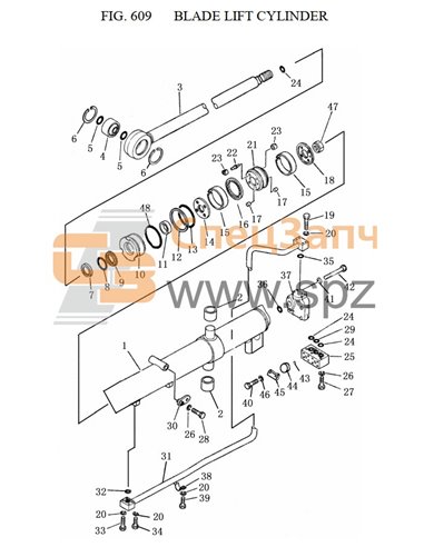 23Y-62B-01000 cylinder ass’y (L.H)