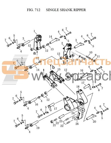 23Y-89-50000 pin shaft (R.H)