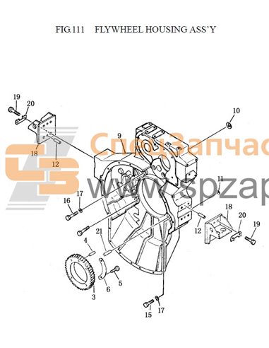 6711-21-C010-1 pin dowel flywheel