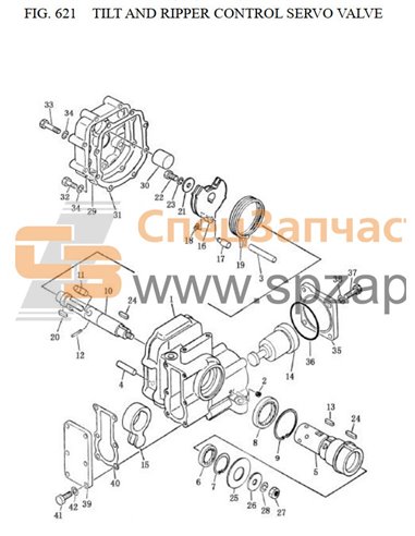 702-12-14000 servo valve ass’y for blade tilt and ripper control