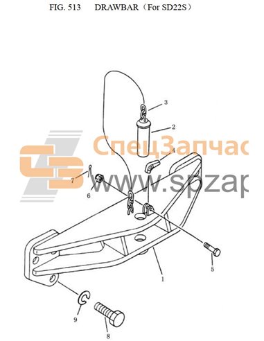 TS220.69-1 drawbar ass’y