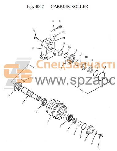 Каток поддерживающий SD16 16Y-40-06000