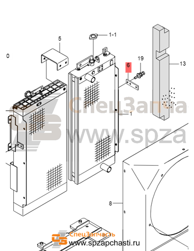 11Q6-40750 Bracket-Stay,Rh