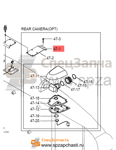 21AB-30033 Camera Assy-Rear