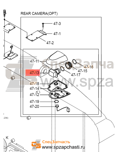 21AB-30130 Camera & Pcb Assy