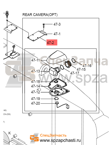 21AB-50011 Bracket Camera