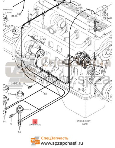 21N6-21240 Cable(Air Heat-Heat Ry)