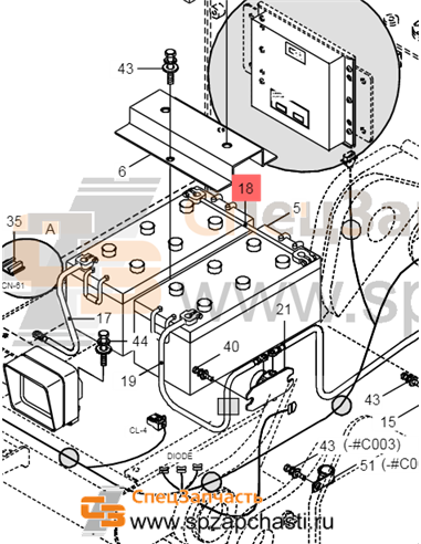 21Q6-01510 Cable(Batt-Batt)