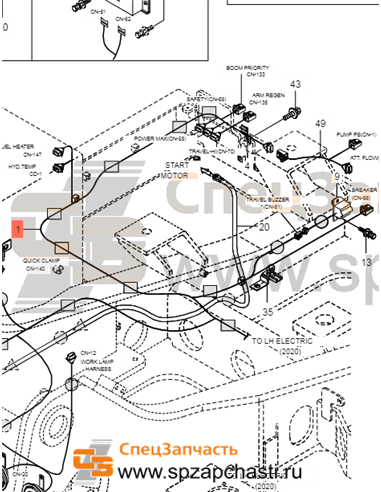 21Q6-16402 Harness-Frame