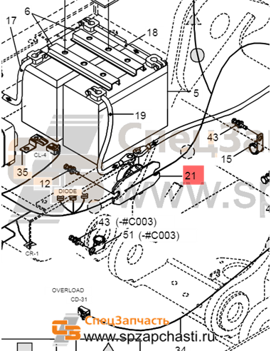 21QA-70010 Relay-Battery