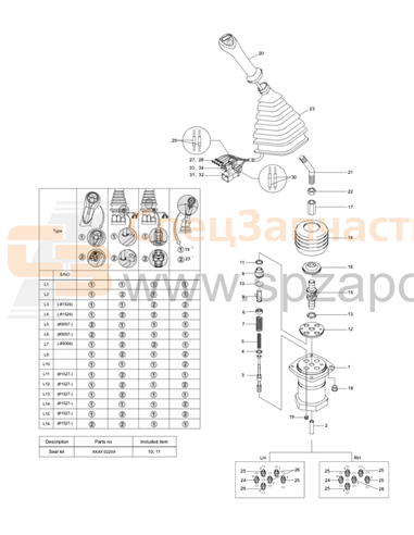 31K9-21020 Rcv Lever_Rh