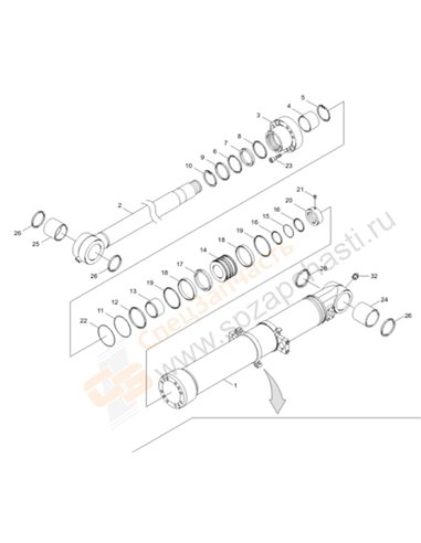 31KB-63110CYL Bucket Cylinder Assy