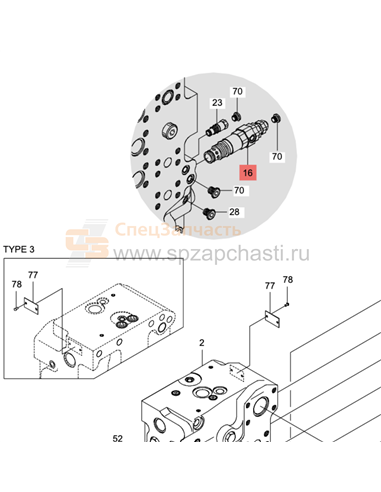 31QB-17731K предохранительный клапан основной