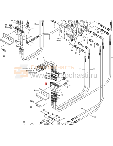 35EA-12500 Manifold-Lh