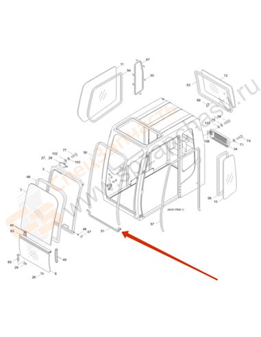 71N6-03173 Weather Strip