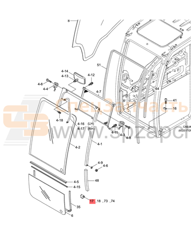 71Q6-02900 Stopper-Lh