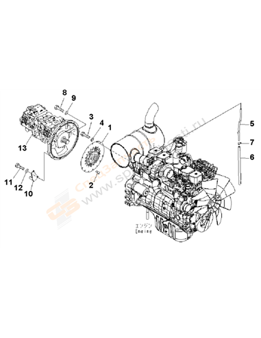 Fig. B0000-01a0 Damper Pump And Tube(200008-)