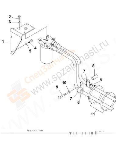 Fig. B0100-02a0 Engine Mount (Filter Remote)