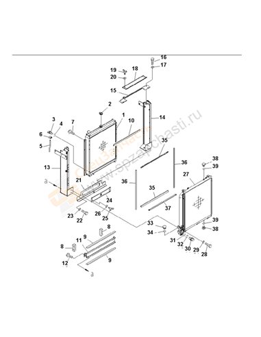 Fig. C0100-01a0b Cooling (Radiator) (With Air Conditioner)(250001-)