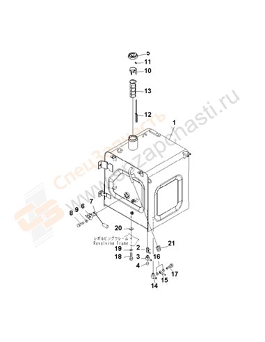 Fig. D0100-01a1 Fuel Tank (With Fuel Self Supply Pump)