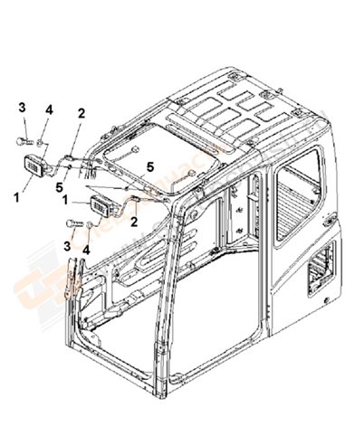 Fig. E0310-01a0 Additional Work Lamp