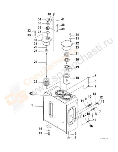 Fig. H0110-01a1 Hydraulic Tank (1 Actuator)