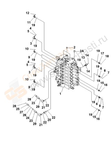 Fig. H0120-01a0 Main Valve (Connecting Parts) (1/2)