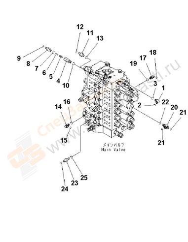 Fig. H0120-02a0 Main Valve (Connecting Parts) (2/2)