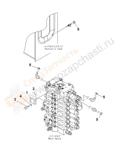 Fig. H0120-04a7 Main Valve (Service Valve Plug) (1 Actuator)