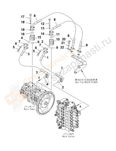 Fig. H0312-01a0a Delivery Line(200008-)