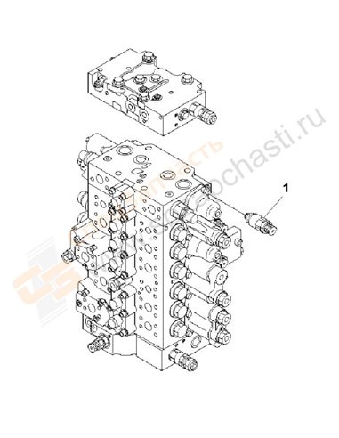 Fig. H1270-01a2 Relief Valve (210 Kg/Cm2) (For Service Valve)