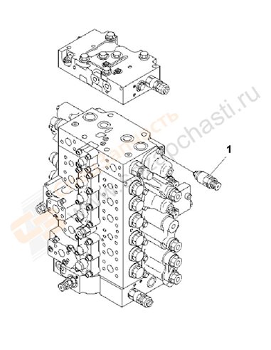 Fig. H1270-01a3 Relief Valve (250 Kg/Cm2) (For Service Valve)