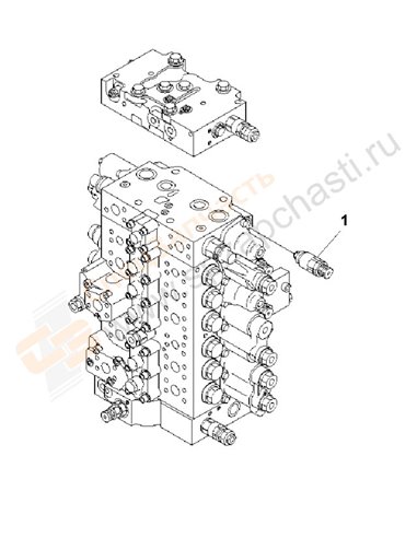 Fig. H1270-01a7 Relief Valve (280 Kg/175 Kg/Cm2) (For Service Valve)