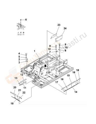 Fig. J1110-01a1b Revolving Frame (Cover And Bracket) (For Corrosion Resist0r)(250001-)