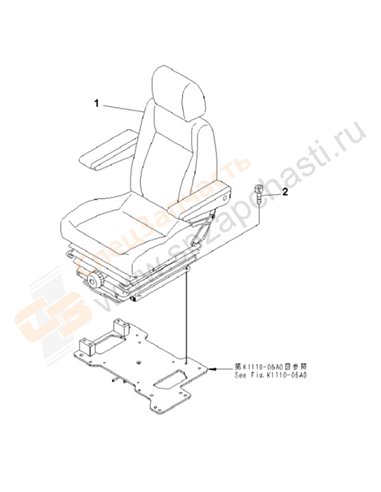 Fig. K0110-01a1 Operator's Seat (Suspension)