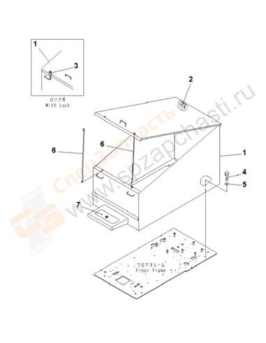 Fig. K0211-01a0 Floor Frame Cover(201941-250000)