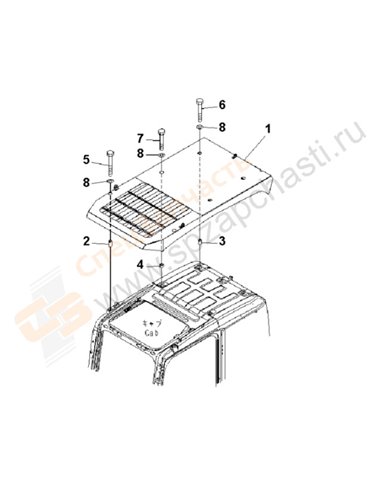 Fig. K0220-01a0 Top Guard(200001-200975)