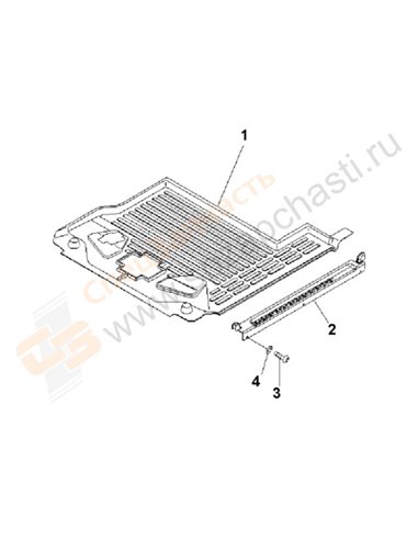 Fig. K0310-01a1 Floor Mat (1 Actuator)(200001-250000)