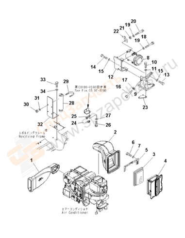 Fig. K0700-01a0 Air Conditioner (Duct)(200001-201284)