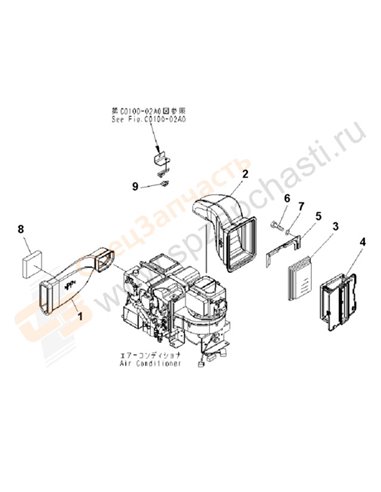 Fig. K0700-01a4 Air Conditioner (Duct) (Cold Weather A Spec.)(202230-250000)