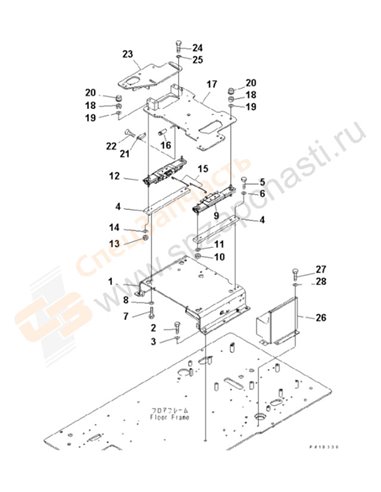 Fig. K1110-06a0 Floor Frame (Base)(200001-250000)