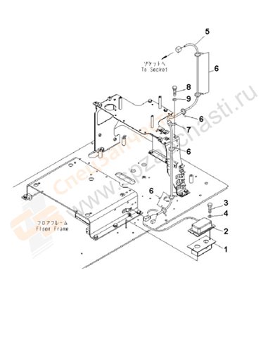 Fig. K1110-24a2 Floor Frame (12v Converter)(200001-250000)