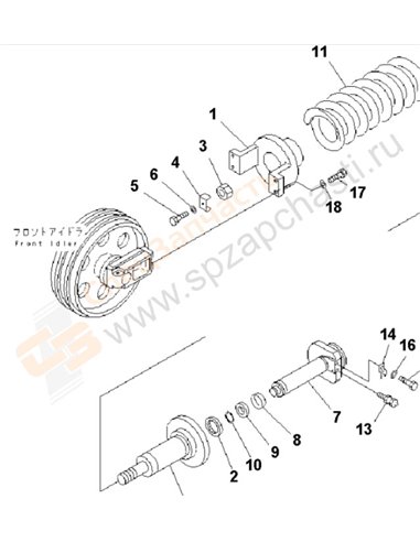 Fig. R0110-02a0 Idler Cushion(200001-203737)