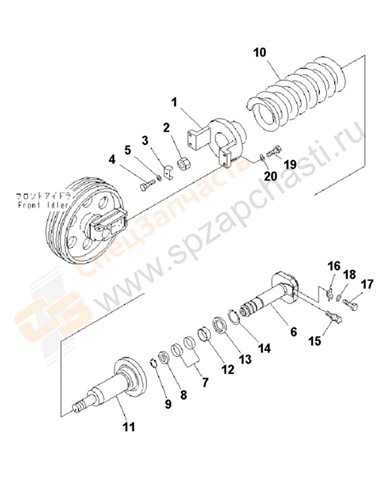 Fig. R0110-02a0a Idler Cushion(203738-)