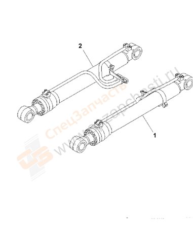 Fig. T1120-01a3 Boom Cylinder (100 Hours Lubricating)