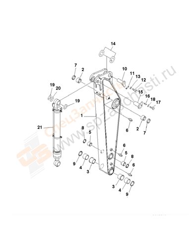 Fig. T1200-01a6 Arm (1.8m)(200001-250000)