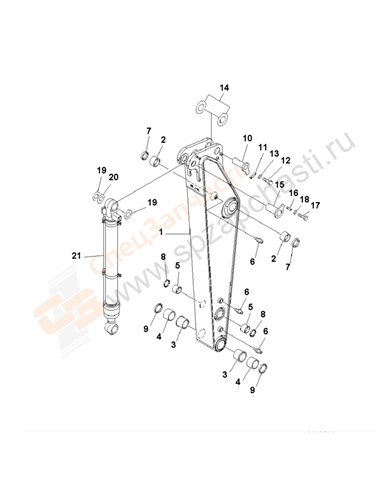 Fig. T1200-01a6a Arm (1.8m)(250001-)